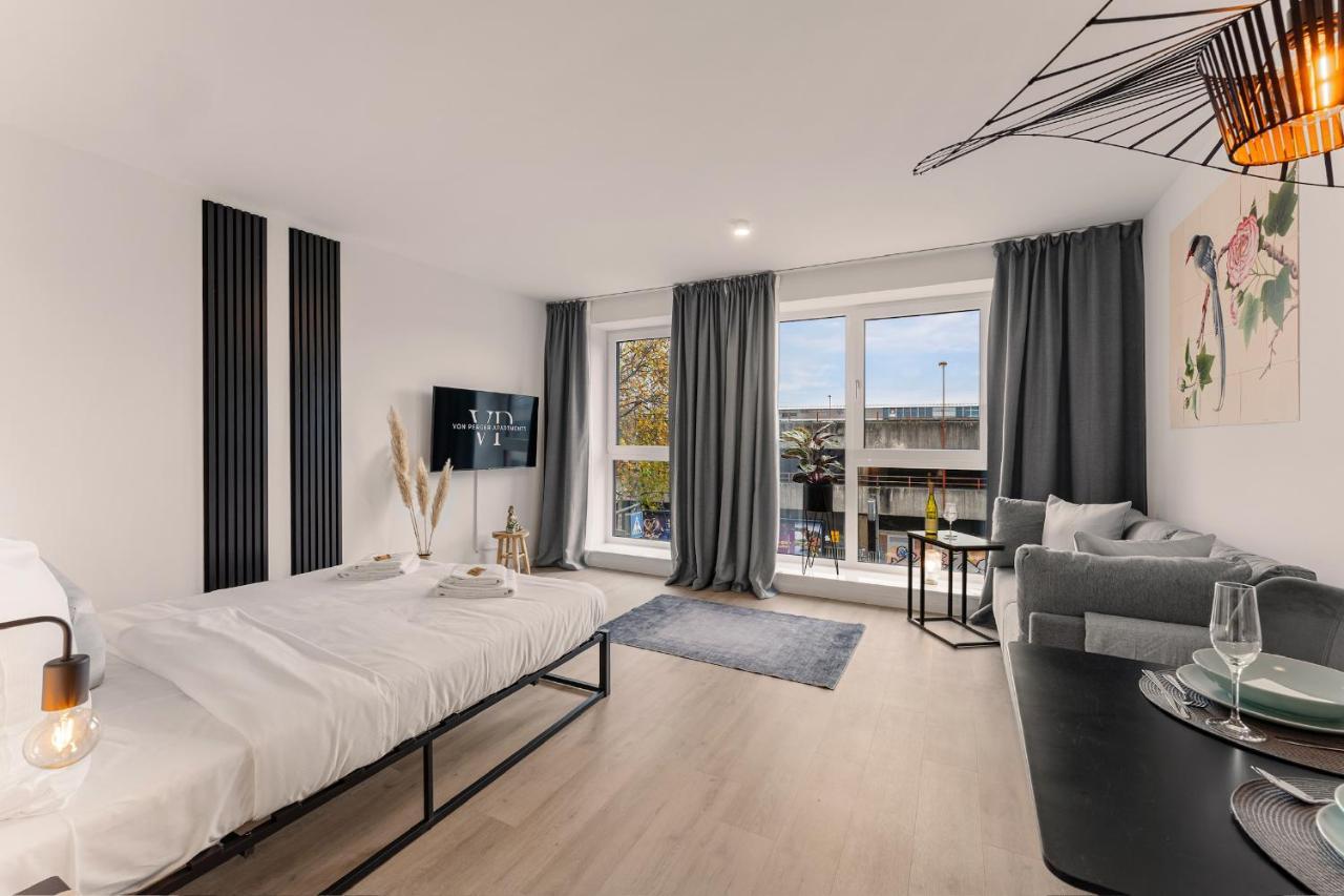 Modernes Apartment Am Gleispark Oldenburg Exteriér fotografie